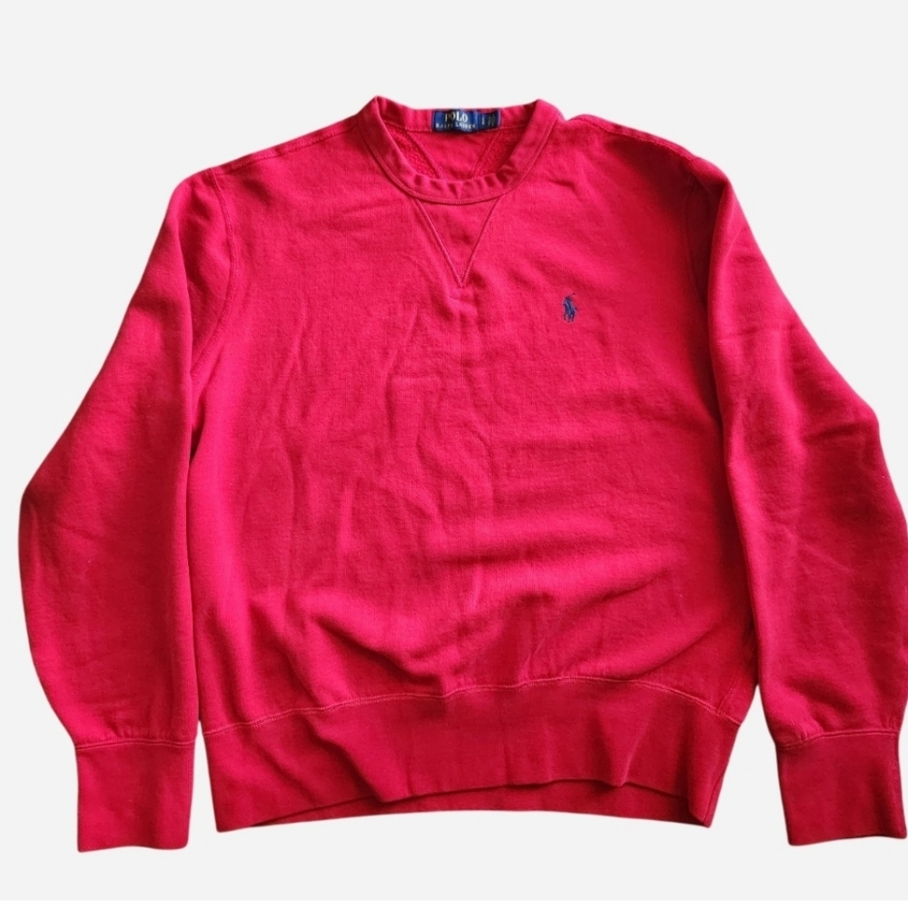 Polo Ralph Lauren Red Cotton Sweatshirt Size L